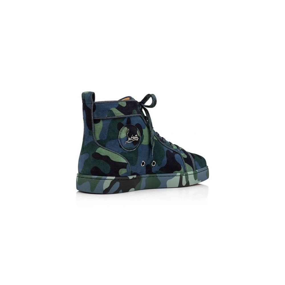 cheap Christian Louboutin High-top Louis Orlato Multi Veau Velours Sneaker sale