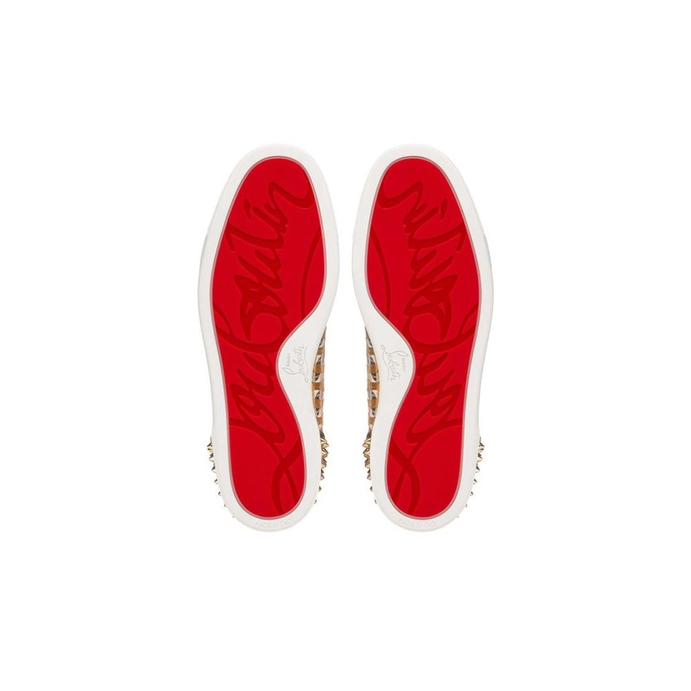 cheap Christian Louboutin High-top Lou Spikes 2 Version Multi Calf sale