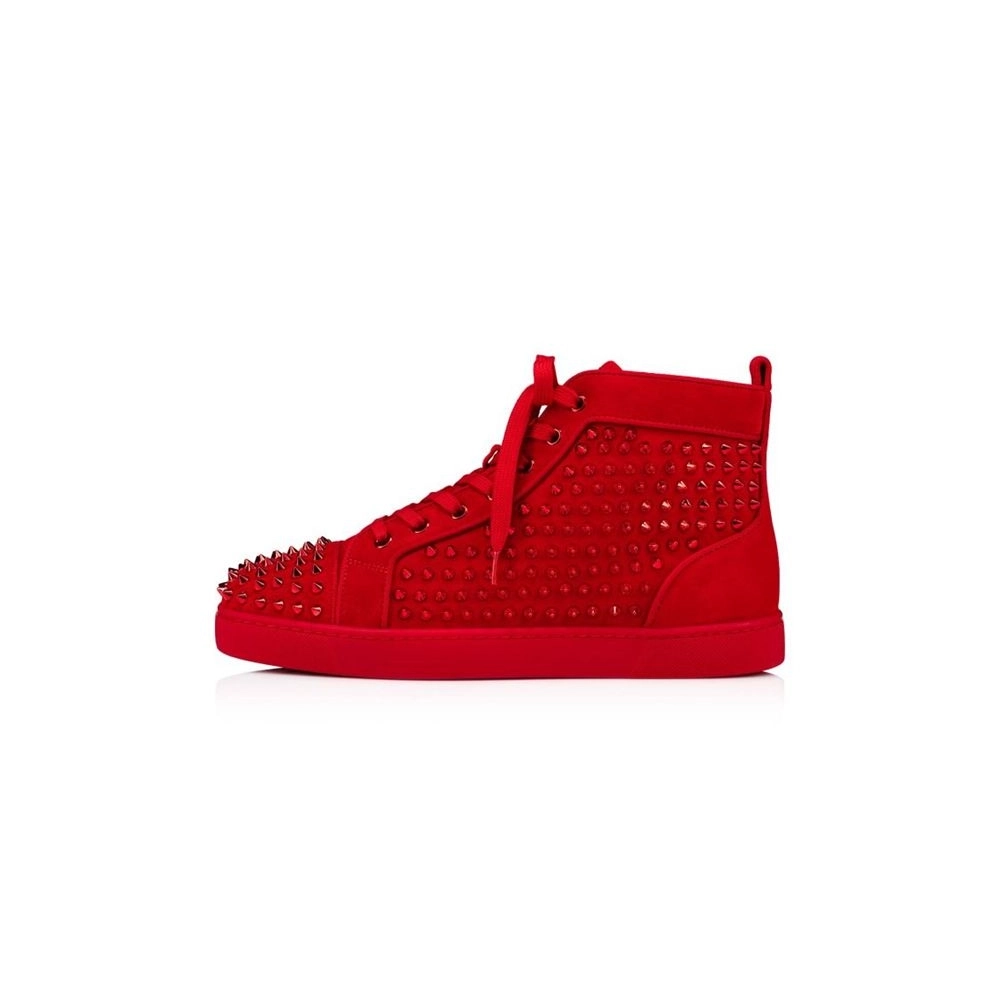 cheap Christian Louboutin High-top Louis Orlato Loubi loubi Metal Veau Velours sale