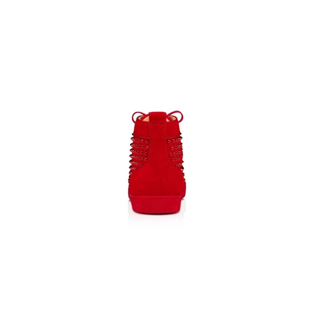cheap Christian Louboutin High-top Louis Orlato Loubi loubi Metal Veau Velours sale