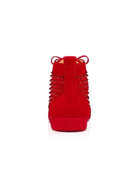 cheap Christian Louboutin High-top Louis Orlato Loubi loubi Metal Veau Velours sale