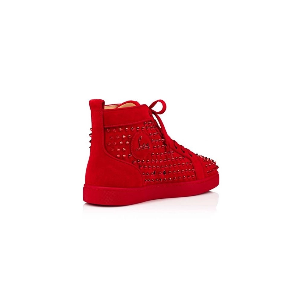 cheap Christian Louboutin High-top Louis Orlato Loubi loubi Metal Veau Velours sale