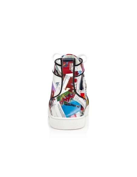 cheap Christian Louboutin High-top Louis Orlato Multi black Claf Sneaker sale