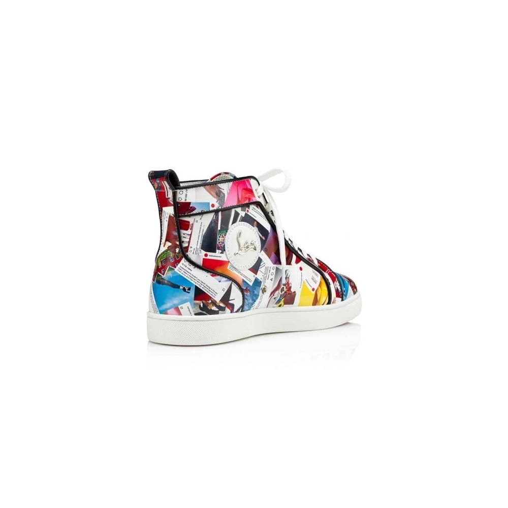 cheap Christian Louboutin High-top Louis Orlato Multi black Claf Sneaker sale