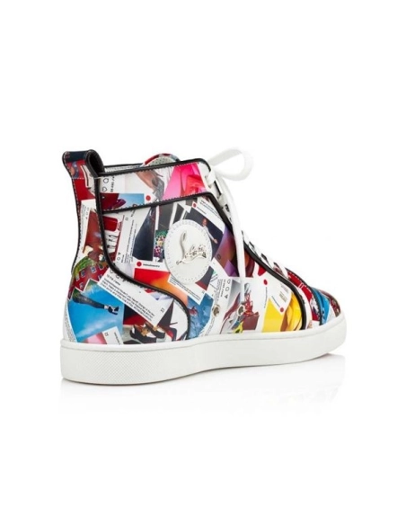 cheap Christian Louboutin High-top Louis Orlato Multi black Claf Sneaker sale