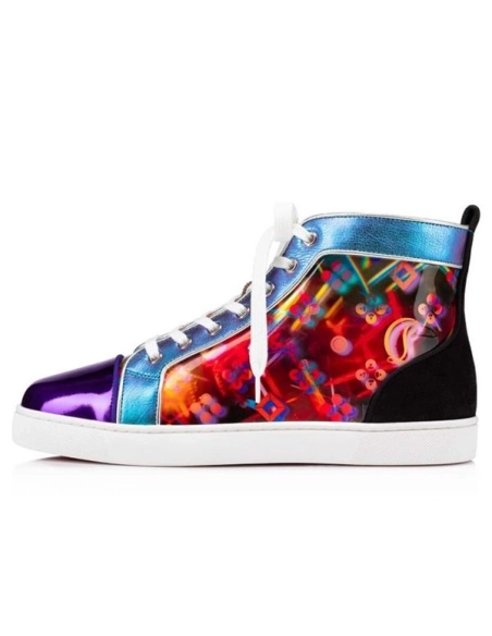 cheap Christian Louboutin High-top Louis Orlato Version Multi Claf Shoe sale