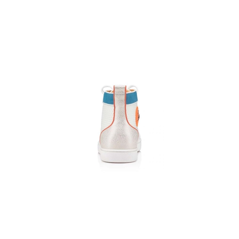 cheap Christian Louboutin High-top Louis Orlato Bianco panorama Leather sale