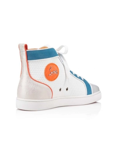 cheap Christian Louboutin High-top Louis Orlato Bianco panorama Leather sale