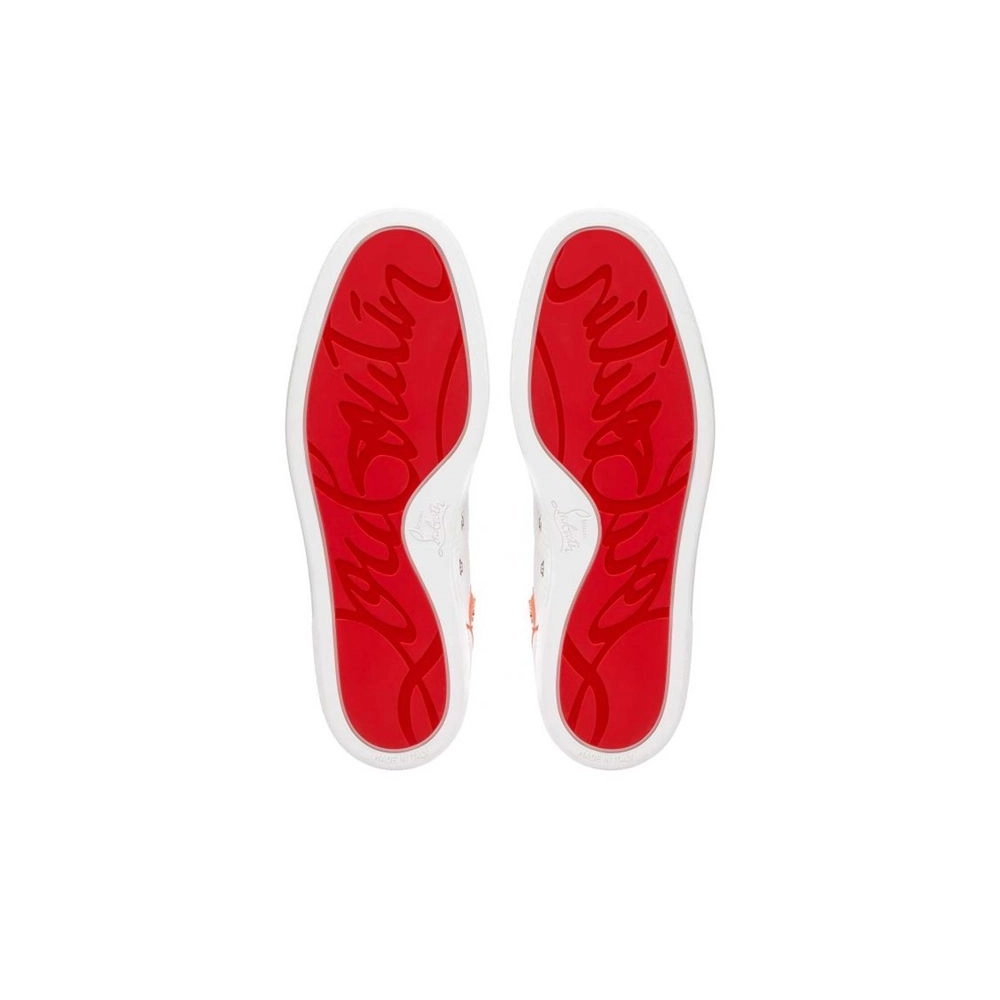cheap Christian Louboutin High-top Louis Orlato Bianco panorama Leather sale
