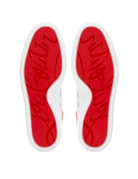 cheap Christian Louboutin High-top Louis Orlato Bianco panorama Leather sale