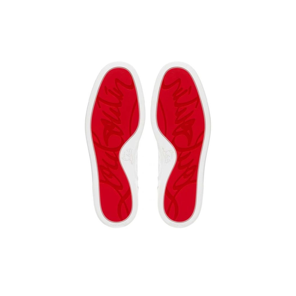 cheap Christian Louboutin High-top Loupin Up White Calf sale