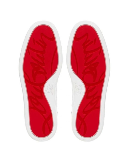 cheap Christian Louboutin High-top Loupin Up White Calf sale