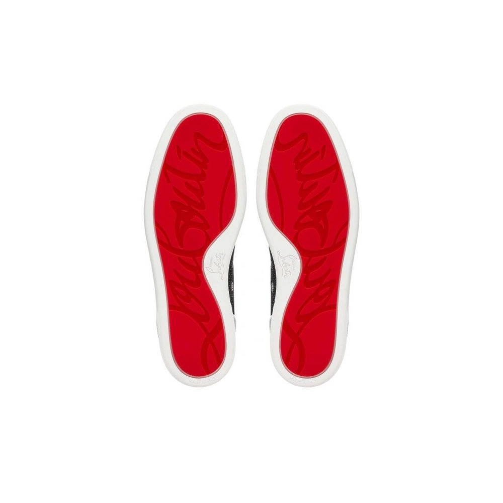 cheap Christian Louboutin High-top Lou Spikes Orlato Version Multi Fabric Sneaker sale