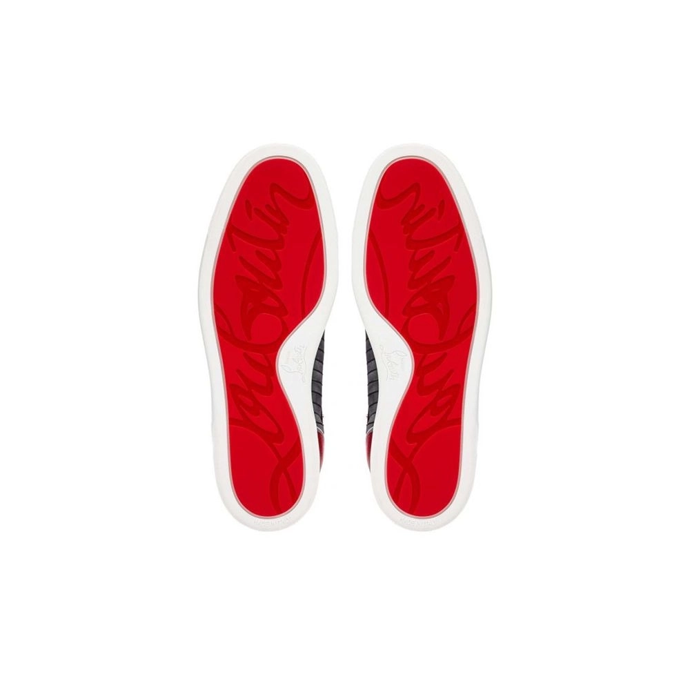 cheap Christian Louboutin High Top Lou Spikes Orlato Version Multi Fabric sale