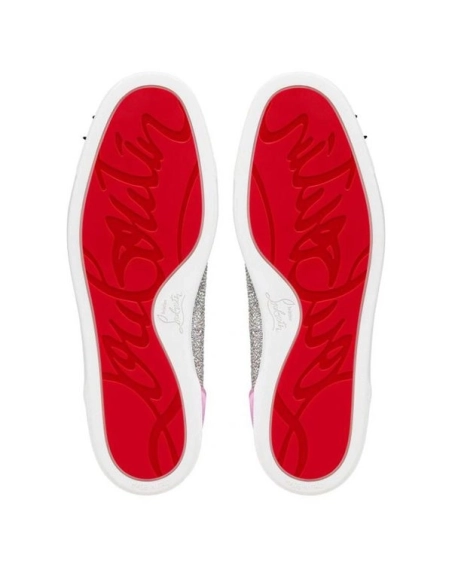 cheap Christian Louboutin High Top Louis Strass Pik Pik Version Multi Suede Leather sale