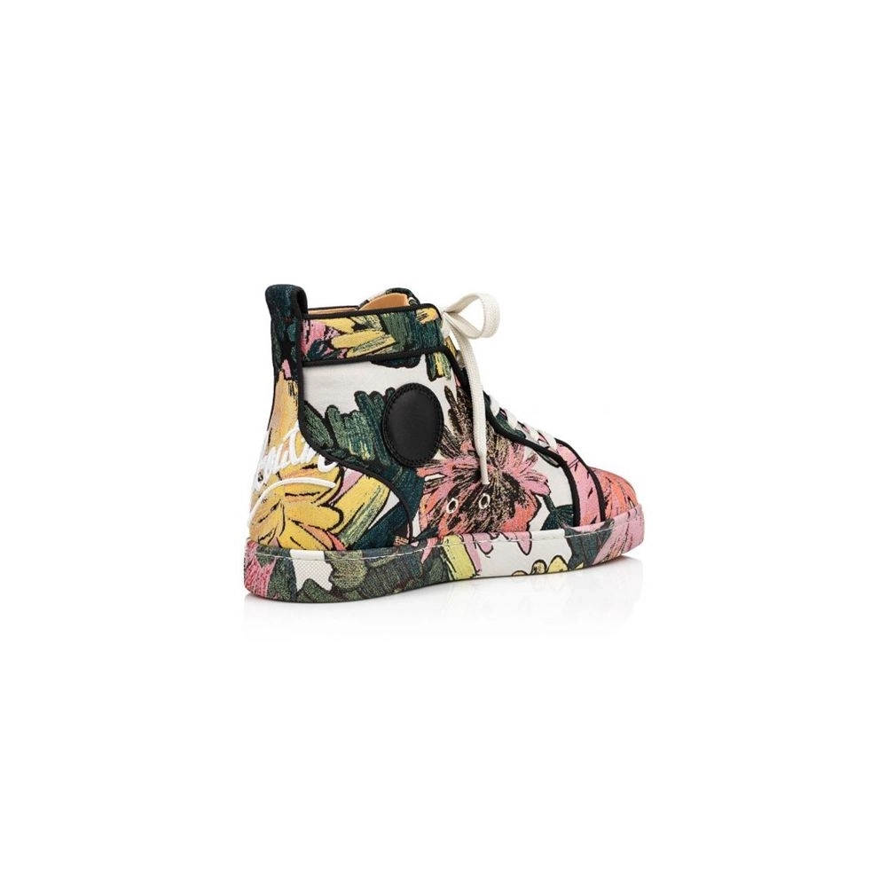 cheap Christian Louboutin Fun Lou Spikes Multi Fabric high-top sneaker sale