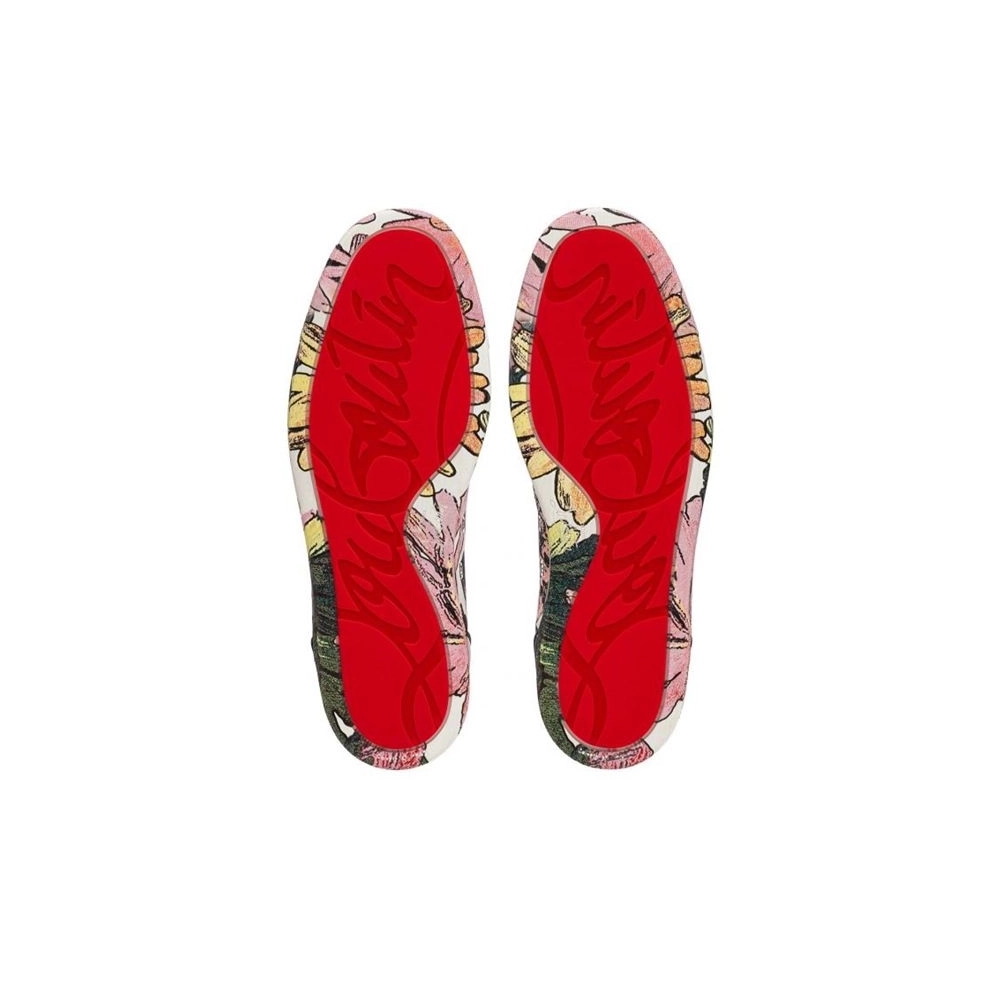 cheap Christian Louboutin Fun Lou Spikes Multi Fabric high-top sneaker sale