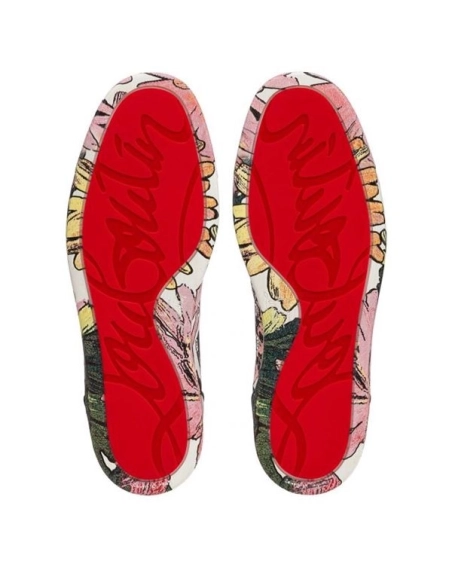 cheap Christian Louboutin Fun Lou Spikes Multi Fabric high-top sneaker sale