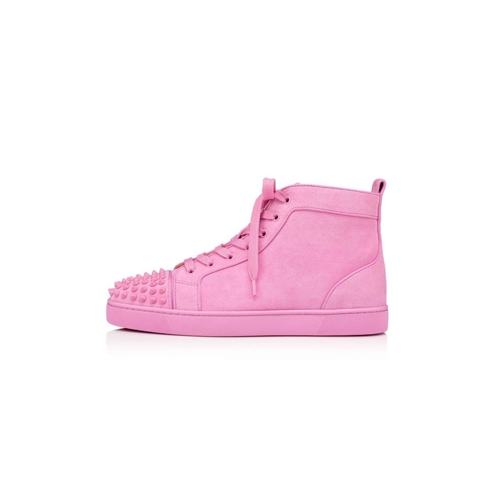 cheap Christian Louboutin Lou Spikes Orla Confettis confettis Mat Suede Leather sale