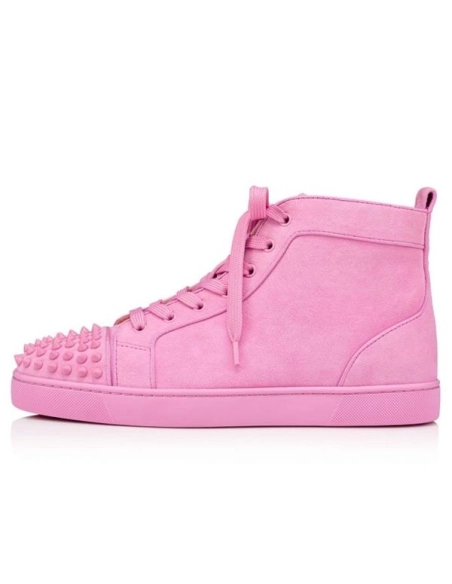 cheap Christian Louboutin Lou Spikes Orla Confettis confettis Mat Suede Leather sale