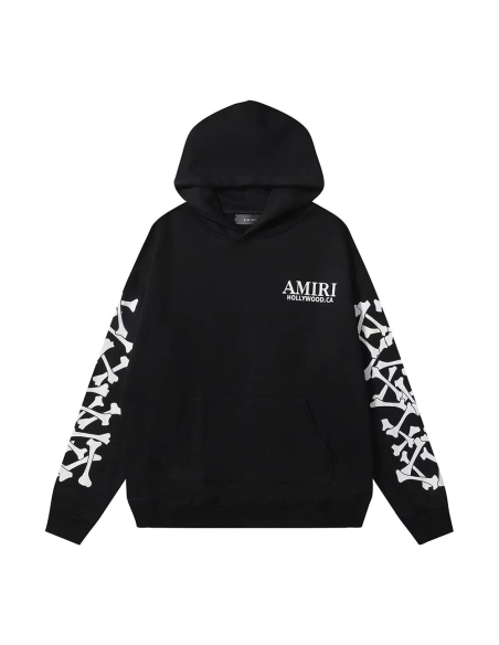 Amiri Bones Stacked Lyocell Hoodie,cheap Amiri