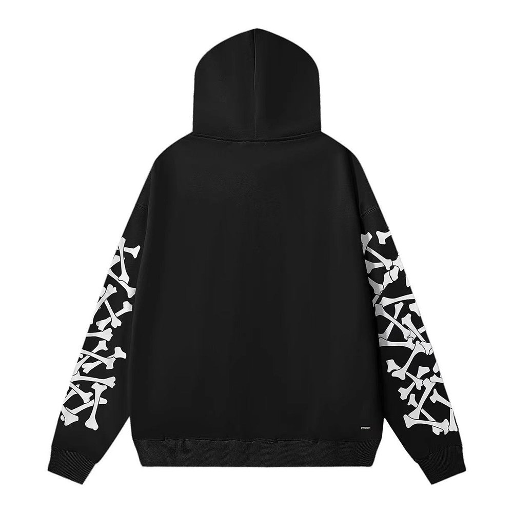 Amiri Bones Stacked Lyocell Hoodie,cheap Amiri