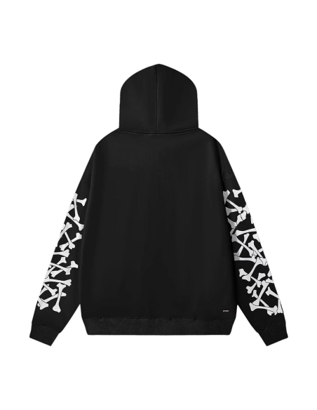 Amiri Bones Stacked Lyocell Hoodie,cheap Amiri