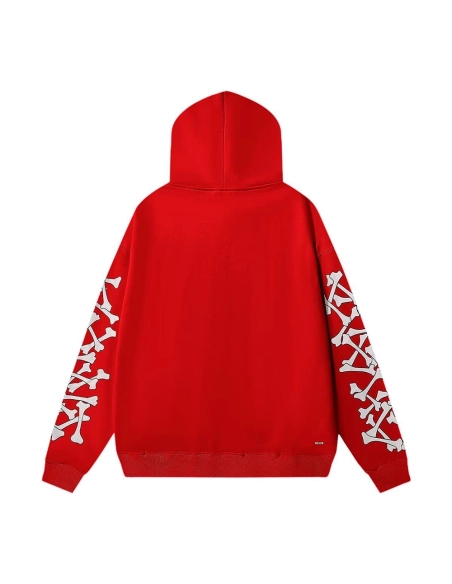 Amiri Bones Stacked Lyocell Hoodie,cheap Amiri
