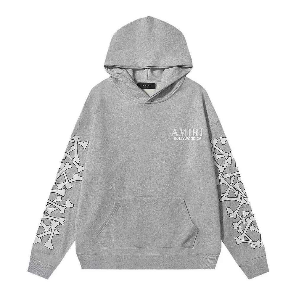 Amiri Bones Stacked Lyocell Hoodie,cheap Amiri
