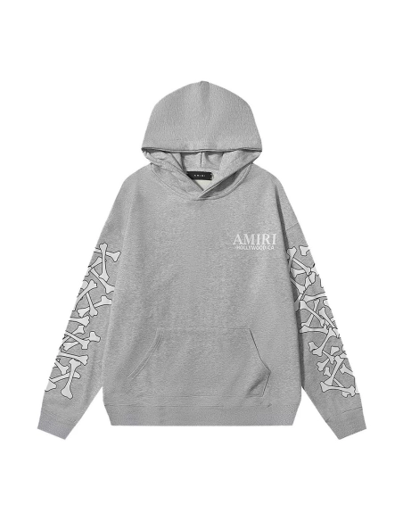 Amiri Bones Stacked Lyocell Hoodie,cheap Amiri