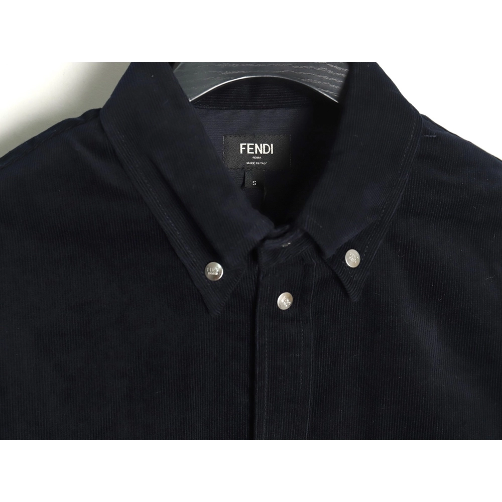 Fendi blue corduroy shirt jacket,cheap Fendi