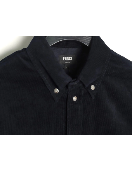 Fendi blue corduroy shirt jacket,cheap Fendi