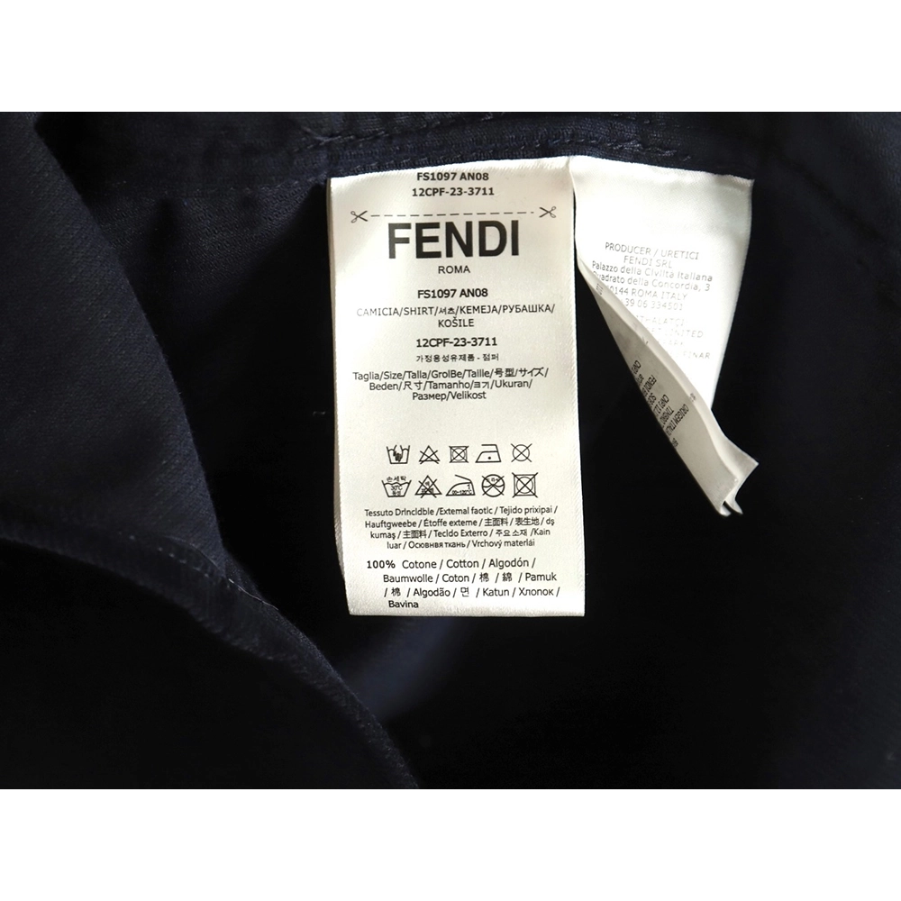 Fendi blue corduroy shirt jacket,cheap Fendi
