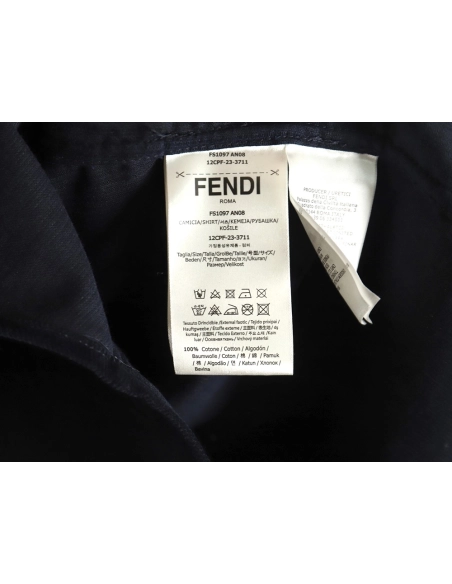 Fendi blue corduroy shirt jacket,cheap Fendi