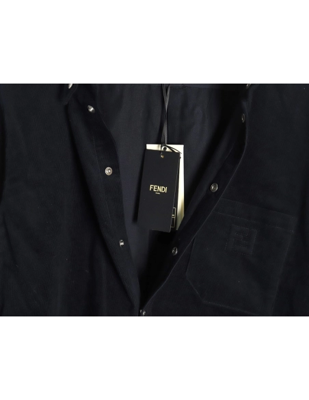 Fendi blue corduroy shirt jacket,cheap Fendi