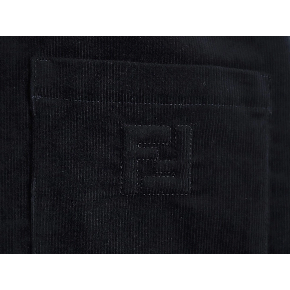 Fendi blue corduroy shirt jacket,cheap Fendi