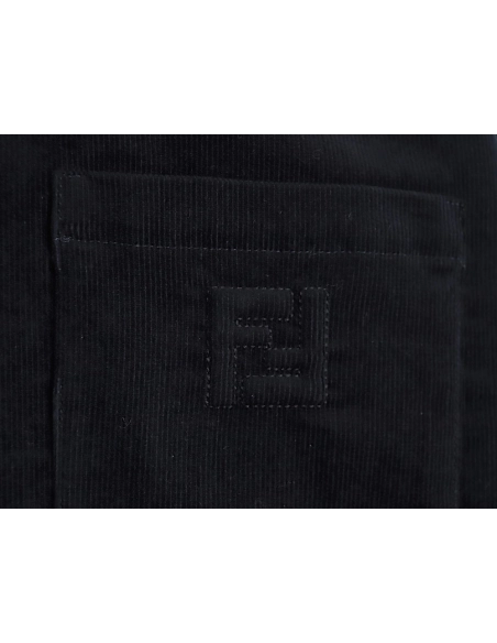 Fendi blue corduroy shirt jacket,cheap Fendi
