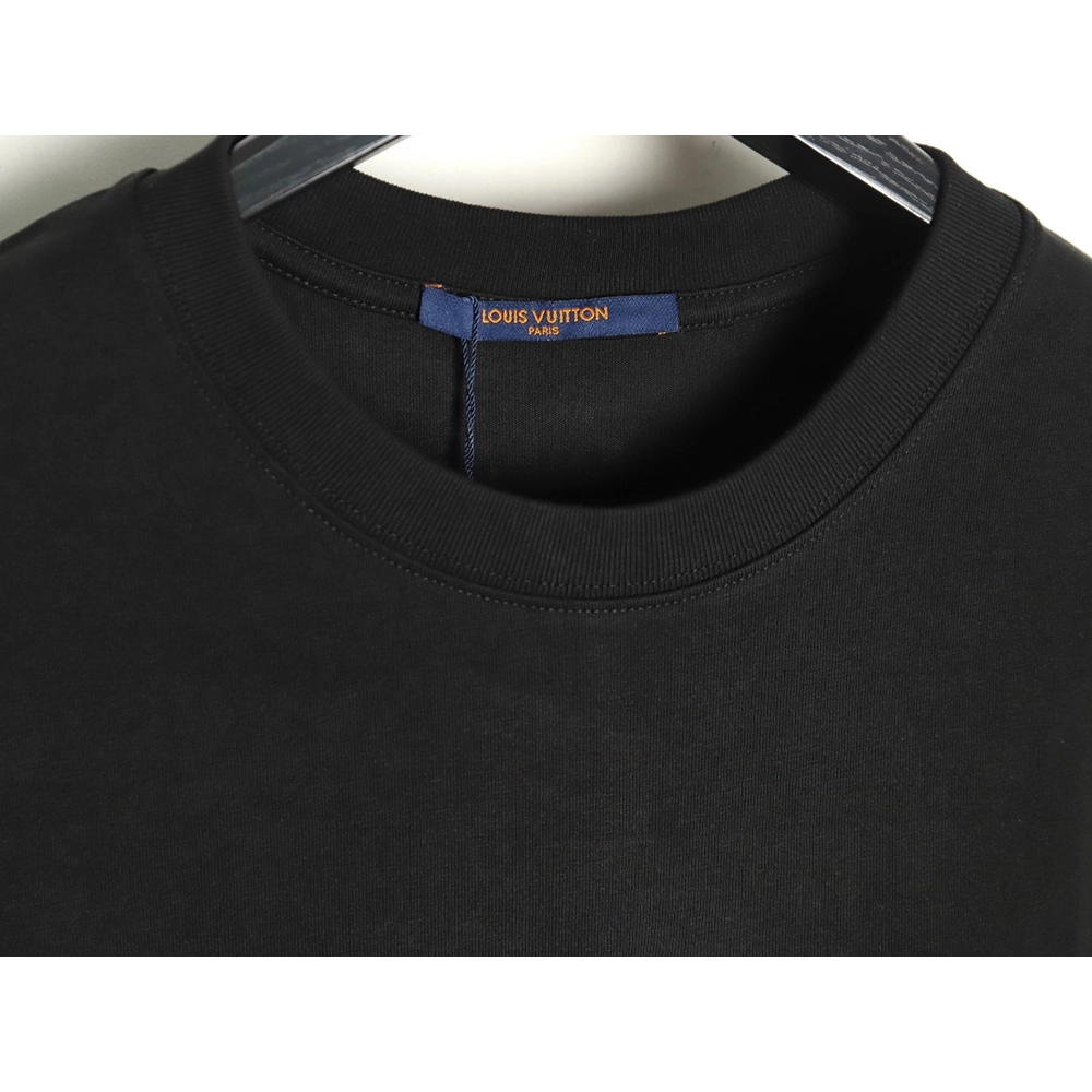 Louis Vuitton Western Denim Embroidered Short Sleeve TShirt,cheap Louis Vuitton