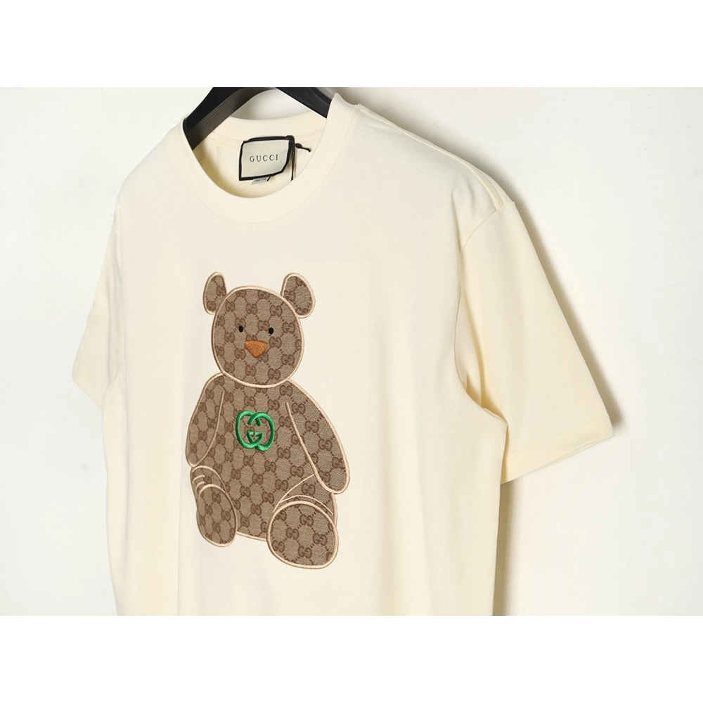 Gucci Chest Embroidered Bear Short Sleeve TShirt,cheap Gucci
