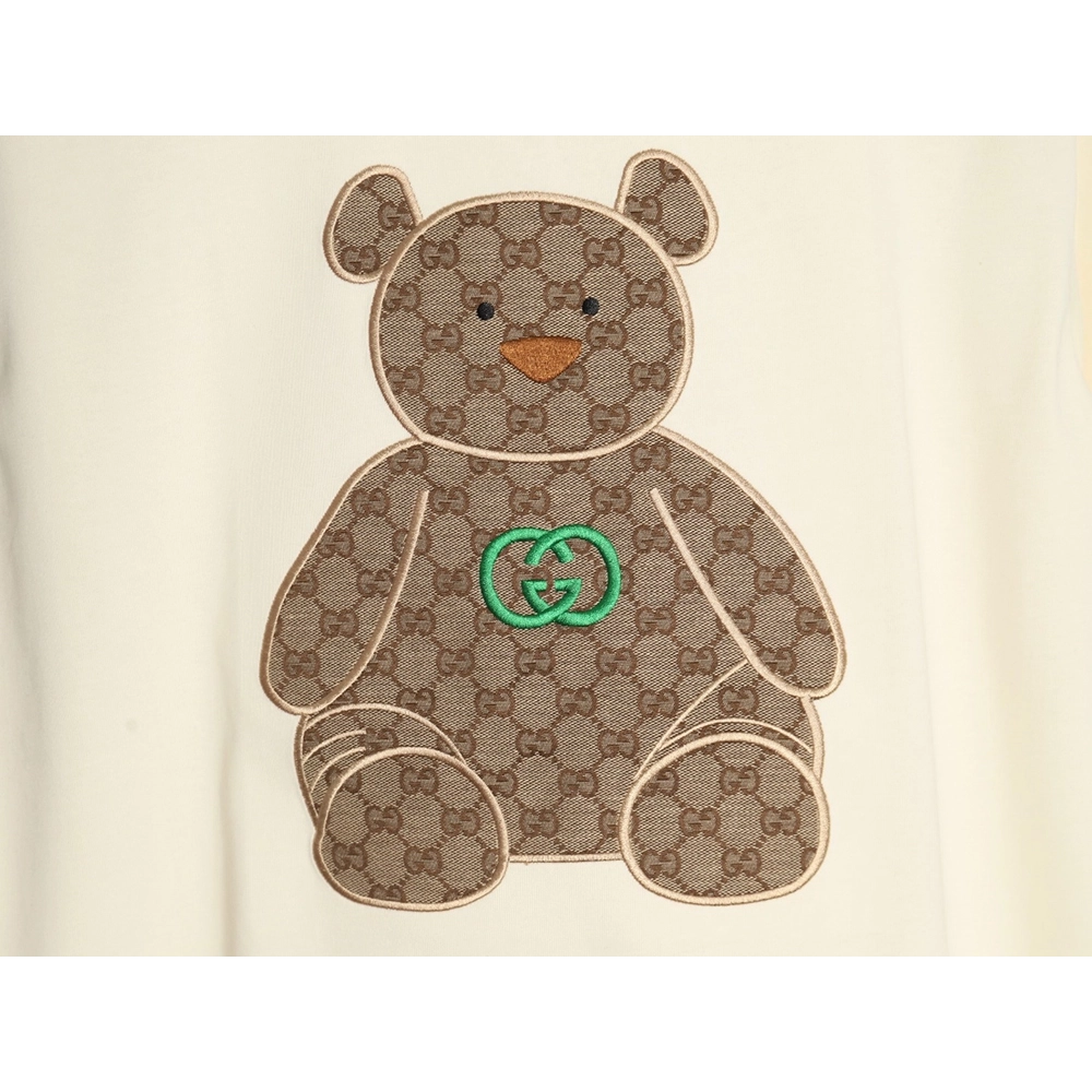 Gucci Chest Embroidered Bear Short Sleeve TShirt,cheap Gucci