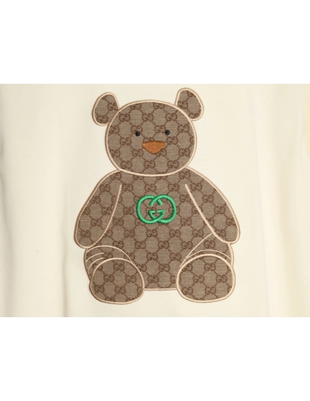 Gucci Chest Embroidered Bear Short Sleeve TShirt,cheap Gucci
