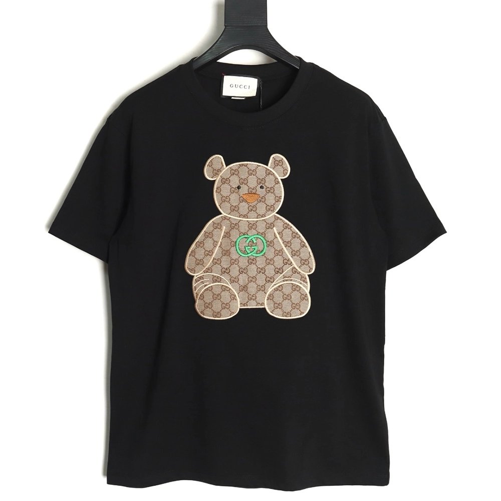 Gucci Chest Embroidered Bear Short Sleeve TShirt,cheap Gucci