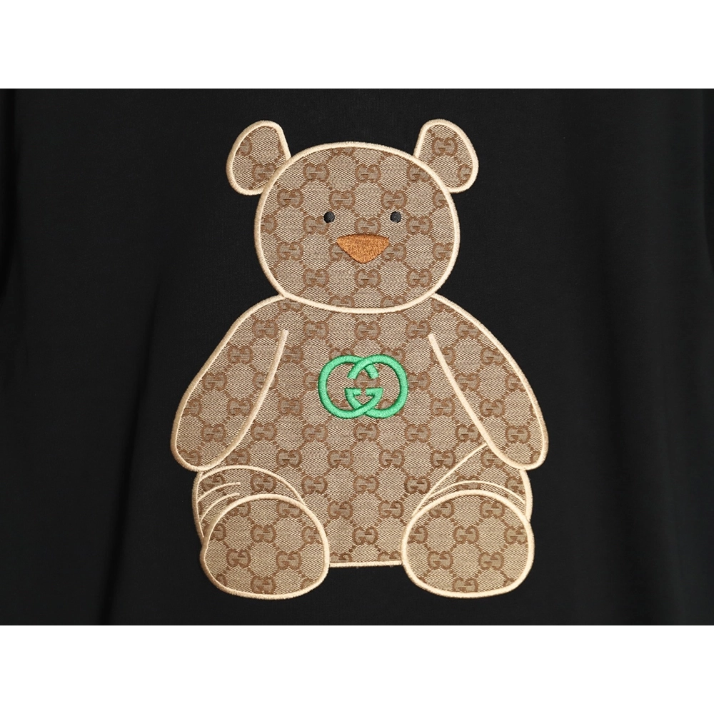 Gucci Chest Embroidered Bear Short Sleeve TShirt,cheap Gucci
