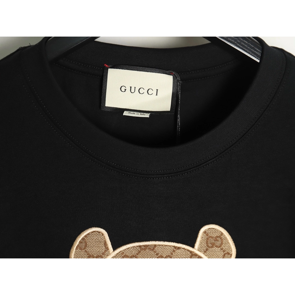 Gucci Chest Embroidered Bear Short Sleeve TShirt,cheap Gucci