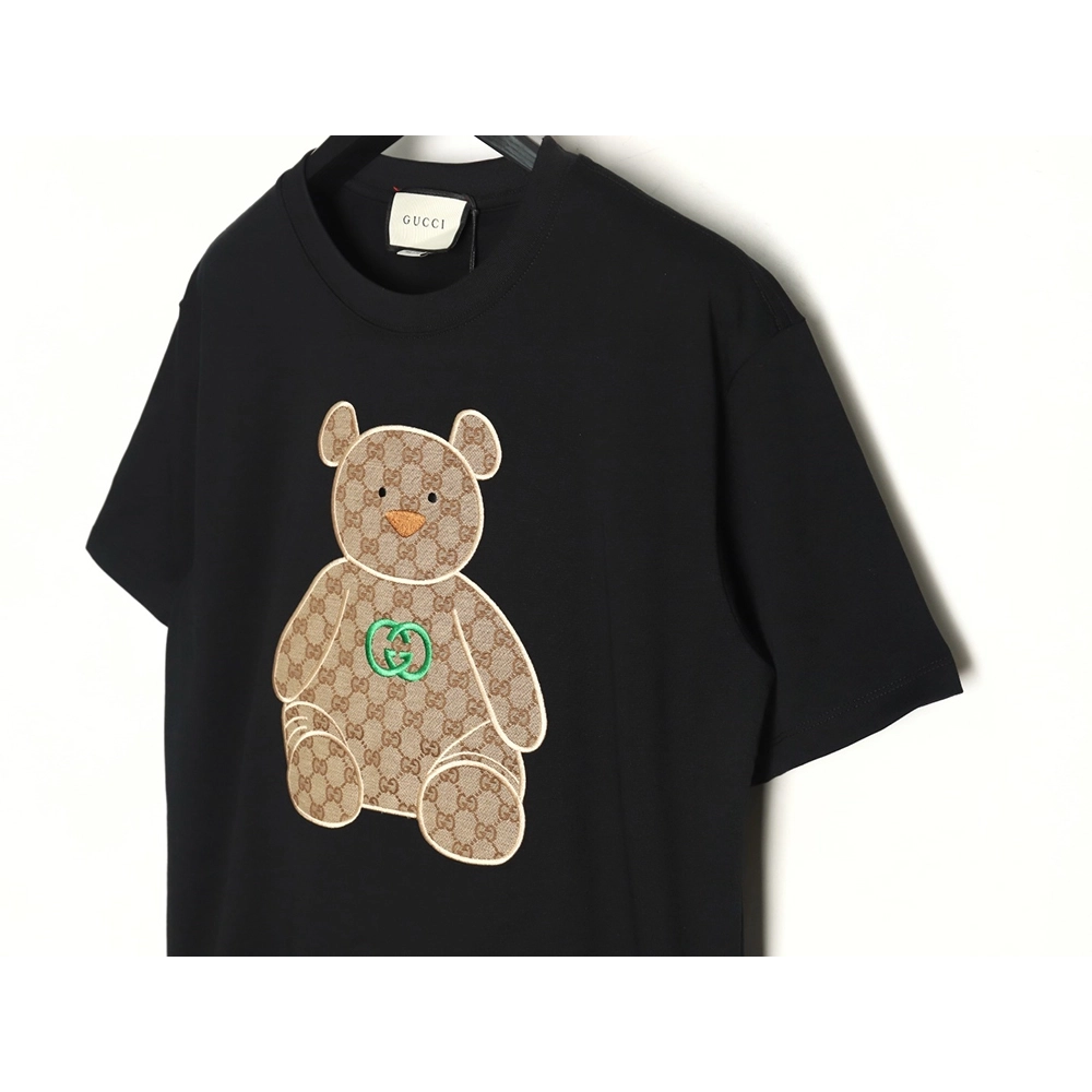Gucci Chest Embroidered Bear Short Sleeve TShirt,cheap Gucci