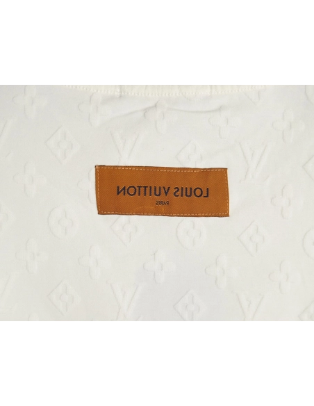 Louis Vuitton full print monogram dark pattern jacquard short sleeve Tshirt,cheap Louis Vuitton