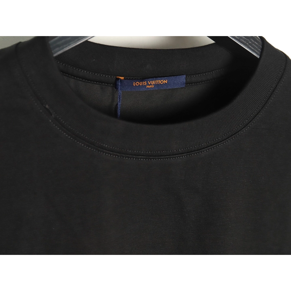 Louis Vuitton fourleaf clover and back logo print shortsleeved Tshirt,cheap Louis Vuitton