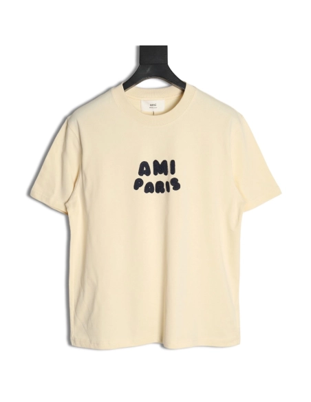 Ami Paris lettered shortsleeved Tshirt,cheap Ami