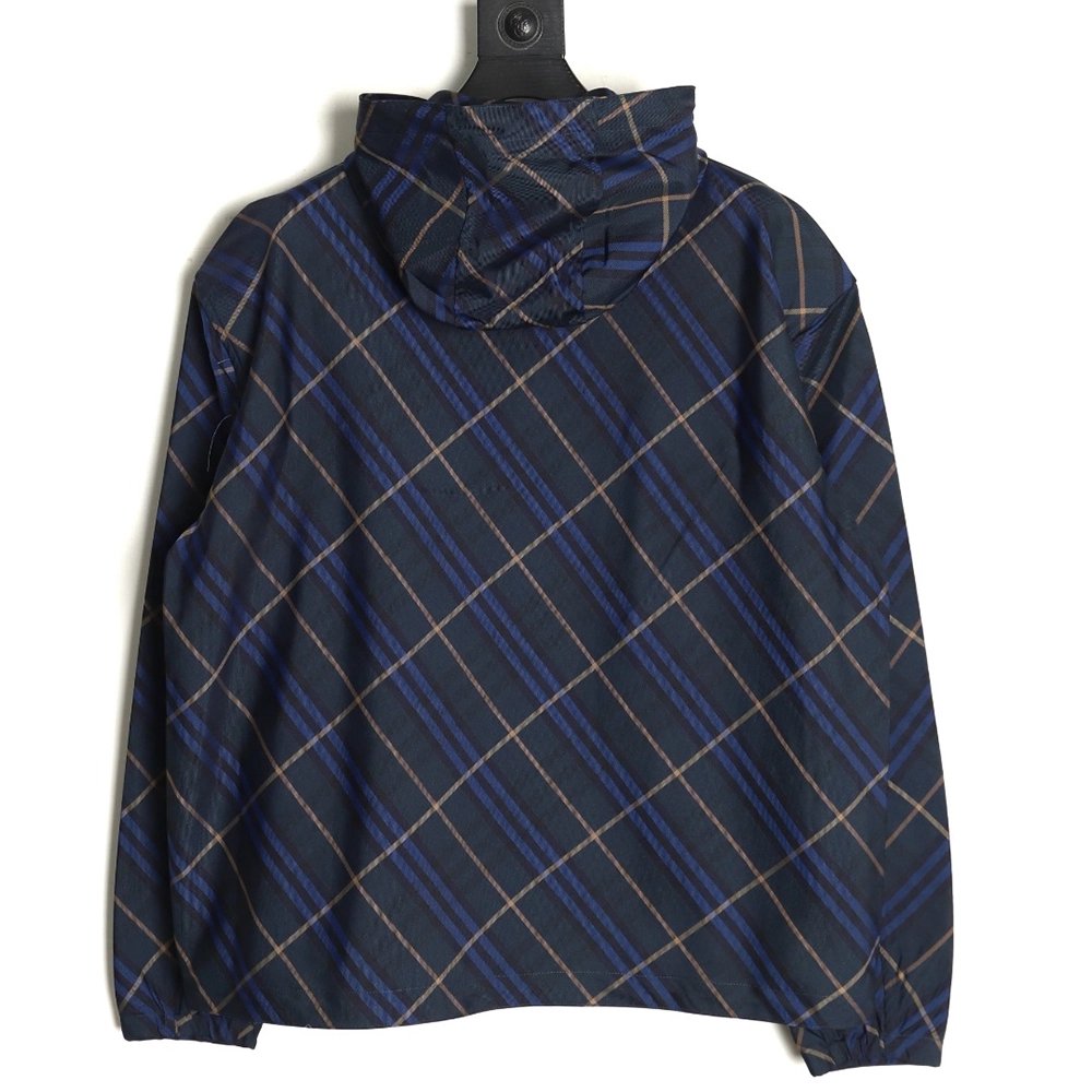 Burberry War Horse Embroidered Check Reversible Zip Jacket,cheap Burberry