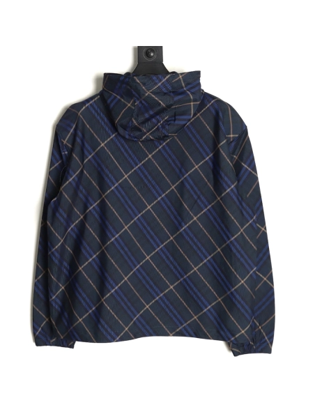 Burberry War Horse Embroidered Check Reversible Zip Jacket,cheap Burberry